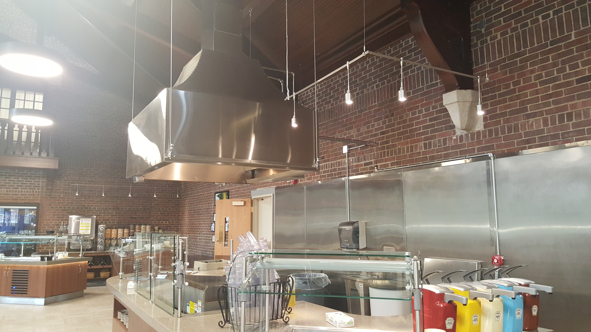 Commercial kitchen steel vents