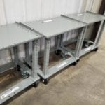 custom made food processing steel carts