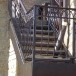 Custom steel stair railings